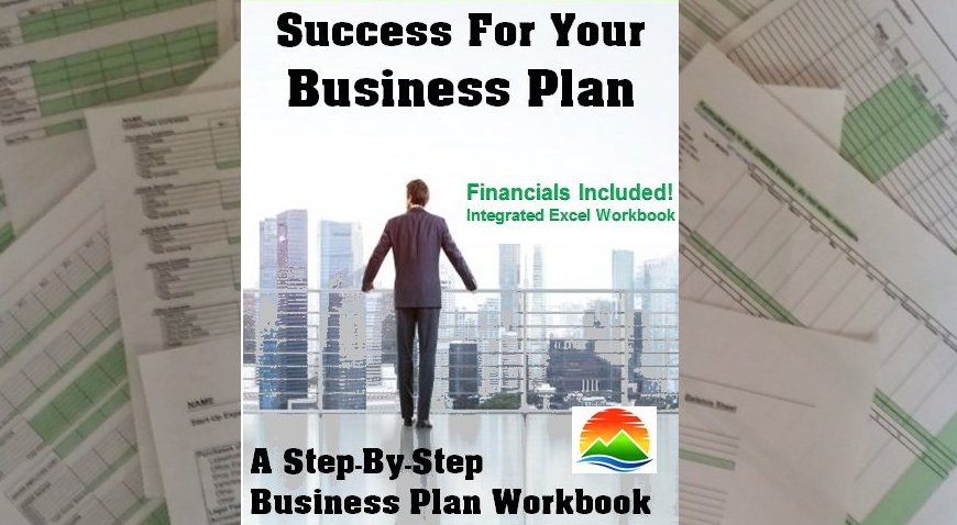 business plan workbook with Excel financials workbook