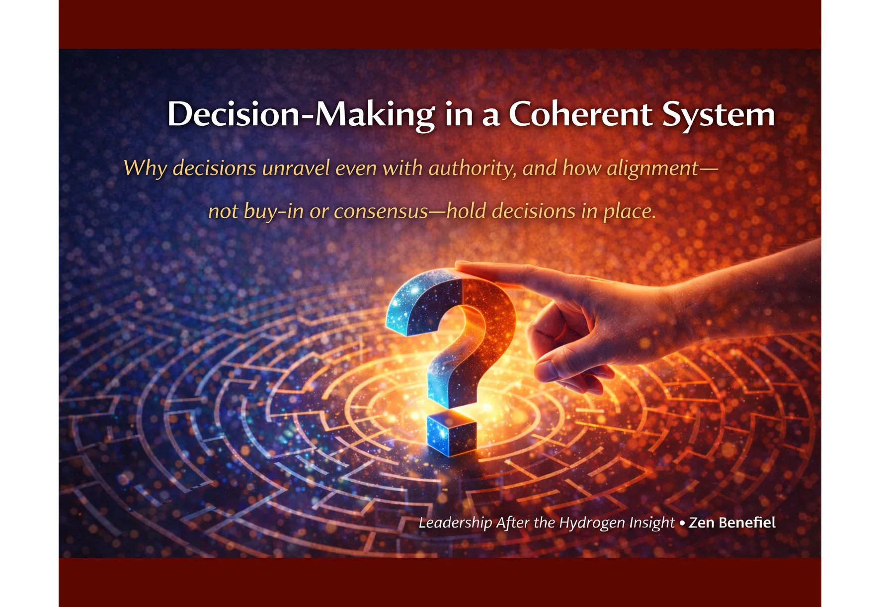 Decision-Making in a Coherent System decision making in a coherent system
