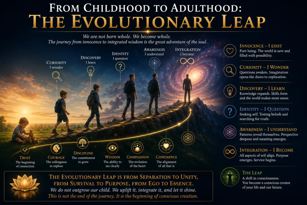 from childhood to adulthood evolutionary leap