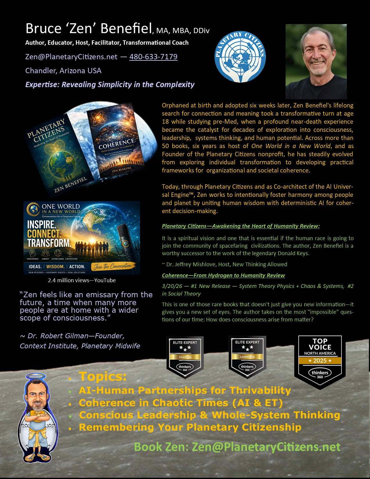 Zen Benefiel 2026 Press Kit zen benefiel 2026 press kit